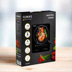 KB ELEMENTS 2000W Induction Cooker – Black Crystal Glass Touch Control (ELK101P)