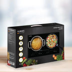 KB ELEMENTS 4000W Double Induction Cooker – Black Crystal Glass Touch Control (ELK103P)