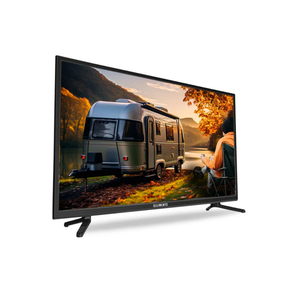 تلفزيون KB Elements LED مقاس 24 بوصة بدقة FHD، طراز ELT24DE910B، يعمل ببطارية 12 فولت