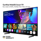 تلفزيون KB ELEMENTS الذكي QLED 4K مقاس 100 بوصة بنظام WebOS، تصميم بدون إطار (ELT100WQ8DE)
