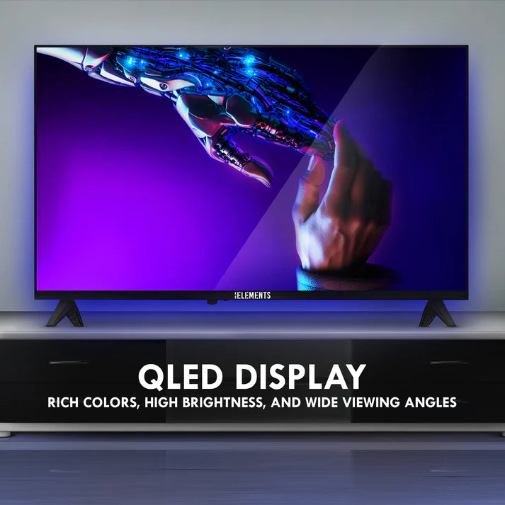 تلفزيون KB ELEMENTS الذكي QLED FULL HD مقاس 40 بوصة من VIDAA، بتصميم بدون إطار (ELT40VQ8DE)