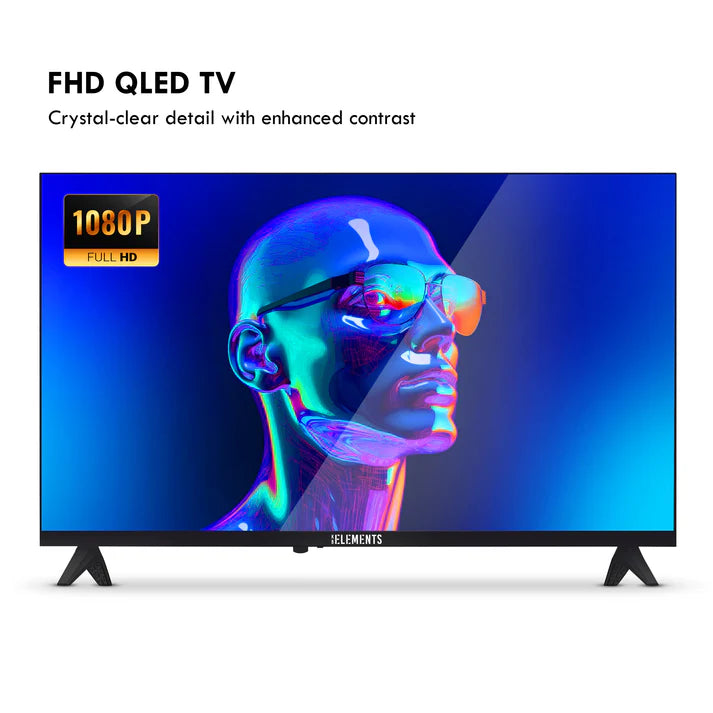 تلفزيون KB ELEMENTS الذكي QLED FULL HD مقاس 40 بوصة من VIDAA، بتصميم بدون إطار (ELT40VQ8DE)