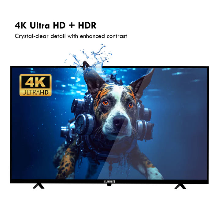 تلفزيون KB ELEMENTS الذكي QLED 4K مقاس 43 بوصة بنظام WebOS، تصميم بدون إطار (ELT43WQ8DE)