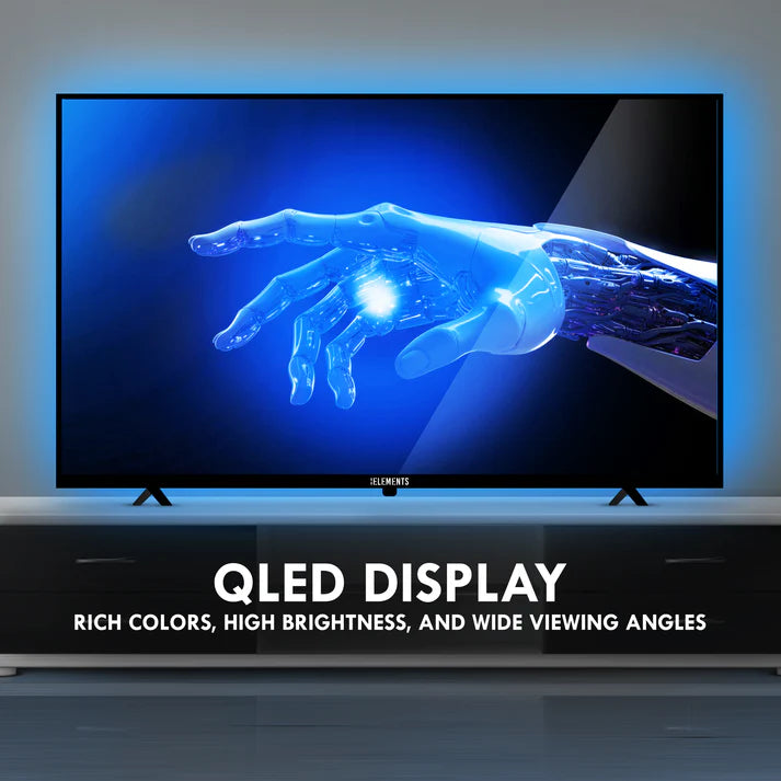 تلفزيون KB ELEMENTS الذكي QLED 4K مقاس 43 بوصة بنظام WebOS، تصميم بدون إطار (ELT43WQ8DE)