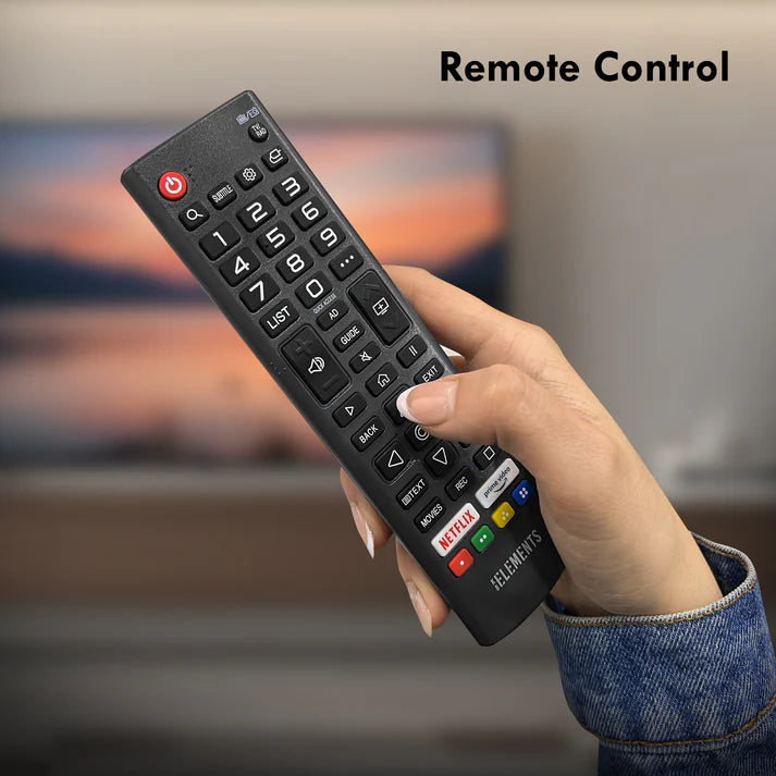 تلفزيون KB ELEMENTS الذكي QLED 4K مقاس 43 بوصة بنظام WebOS، تصميم بدون إطار (ELT43WQ8DE)