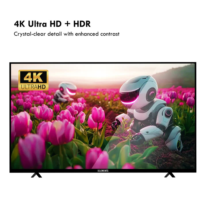 تلفزيون KB ELEMENTS الذكي QLED 4K مقاس 50 بوصة بنظام WebOS، تصميم بدون إطار (ELT50WQ8DE)