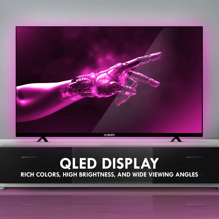 تلفزيون KB ELEMENTS الذكي QLED 4K مقاس 50 بوصة بنظام WebOS، تصميم بدون إطار (ELT50WQ8DE)