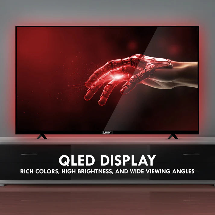 تلفزيون KB ELEMENTS الذكي QLED 4K مقاس 55 بوصة بنظام WebOS، تصميم بدون إطار (ELT55WQ8DE)