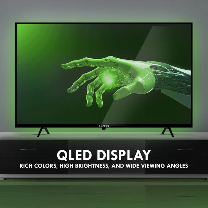 تلفزيون KB ELEMENTS الذكي QLED 4K مقاس 65 بوصة بنظام WebOS، تصميم بدون إطار (ELT65WQ8DE)