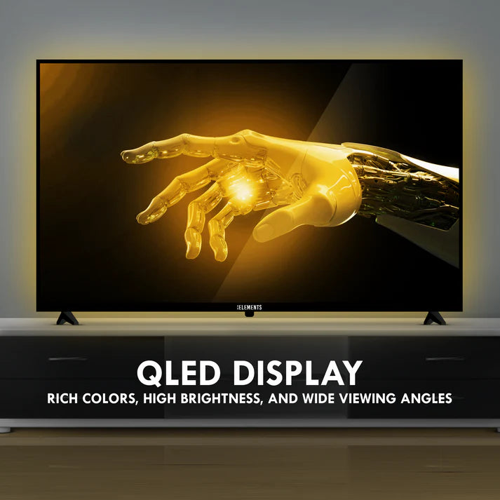 تلفزيون KB ELEMENTS الذكي QLED 4K مقاس 70 بوصة بنظام WebOS، تصميم بدون إطار (ELT70WQ8DE)