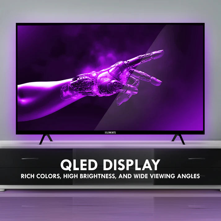 تلفزيون KB ELEMENTS الذكي QLED 4K مقاس 75 بوصة بنظام WebOS، تصميم بدون إطار (ELT75WQ8DE)