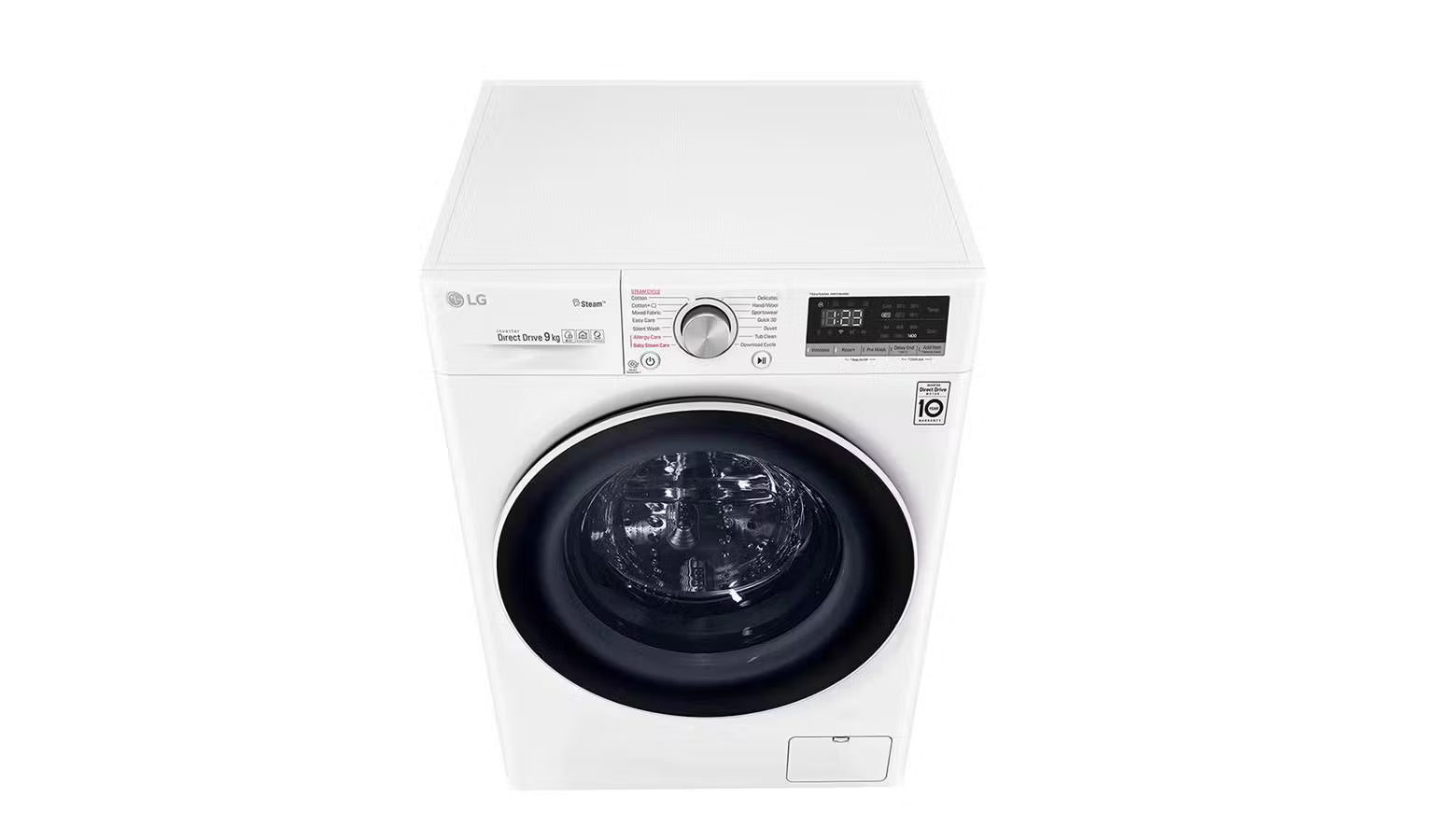 غسالة إل جي ذات التعبئة الأمامية 11 كجم، 1400 دورة في الدقيقة | TurboDrum™ | 6 Motion | أبيض، WR5011BWG