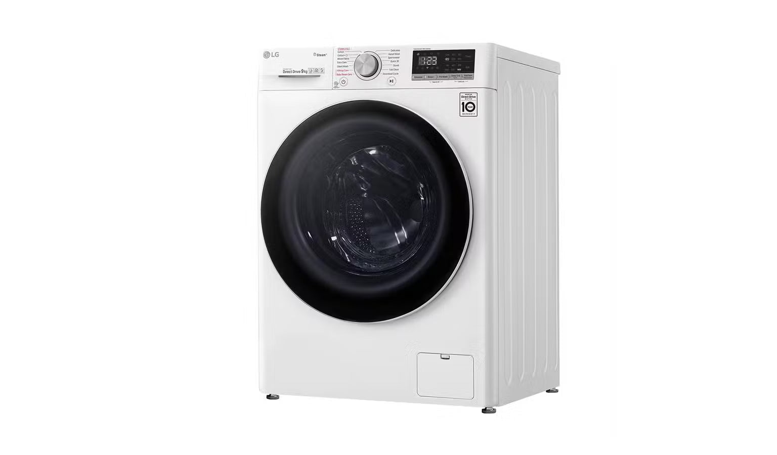 غسالة إل جي ذات التعبئة الأمامية 11 كجم، 1400 دورة في الدقيقة | TurboDrum™ | 6 Motion | أبيض، WR5011BWG