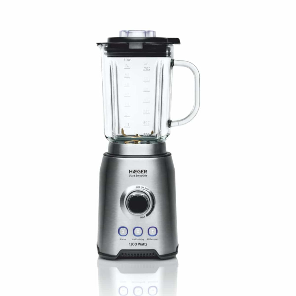 Haeger Blender 1200W with Glass Jar Ultra Smoothie Stainless Steel – LQ-120.006A