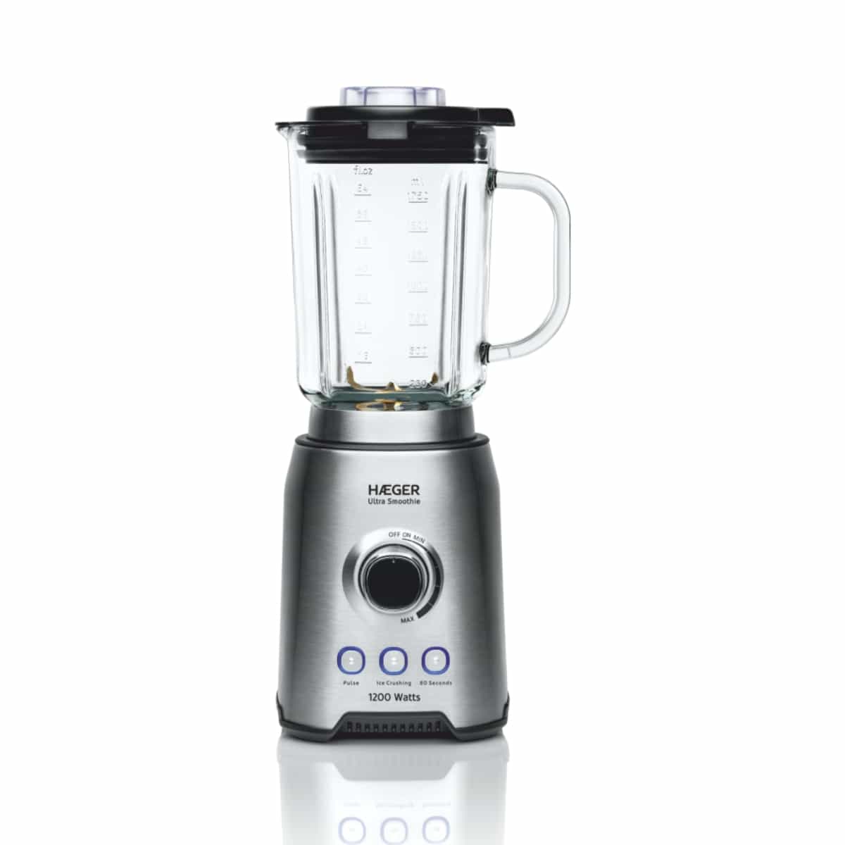 Haeger Blender 1200W with Glass Jar Ultra Smoothie Stainless Steel – LQ-120.006A