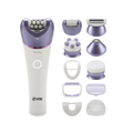 Vox Epilator  6-in-1 – IPX7 Waterproof, 120 Min, LED Light, Purple, LS607P