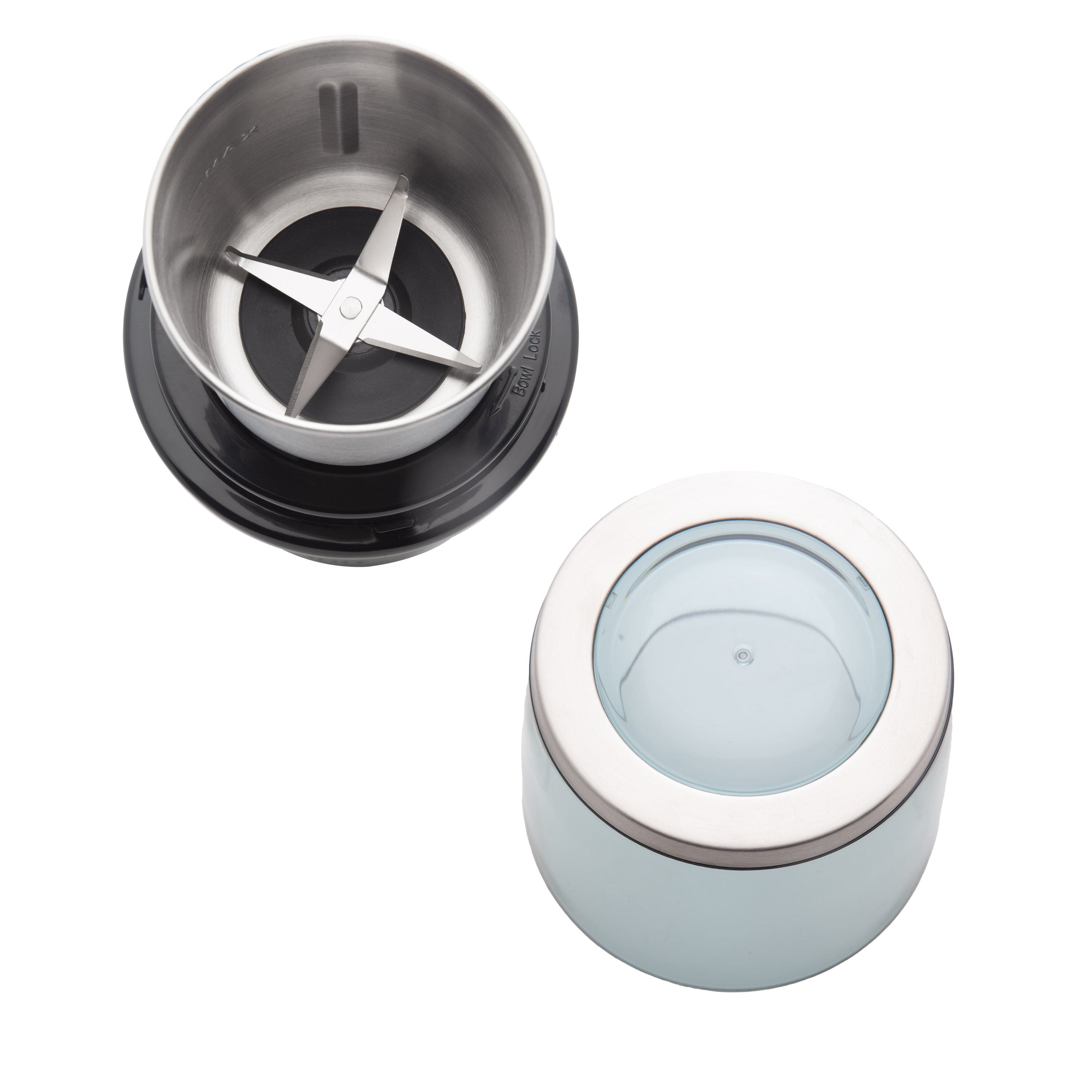 SOGO Electric Grinder & Chopper – 300W, 2 Stainless Steel Cups, Dry & Wet – MOL-SS-5230