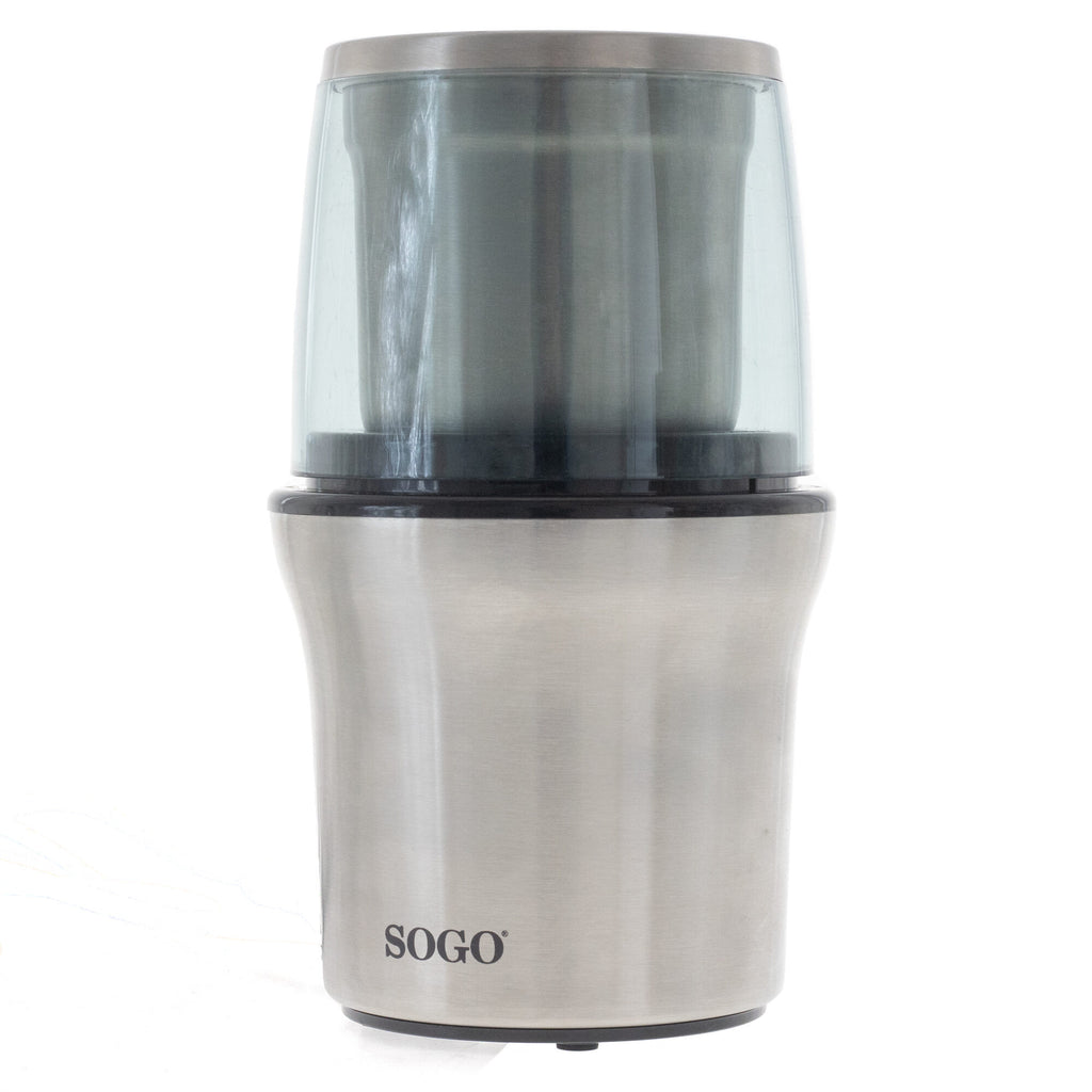 SOGO Electric Grinder & Chopper – 300W, 2 Stainless Steel Cups, Dry & Wet – MOL-SS-5230
