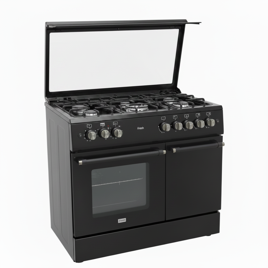 Mirage Gas Cooker Freestanding 1009 – 5 Burners | 90cm | Convection Fan | Thermostat | Black