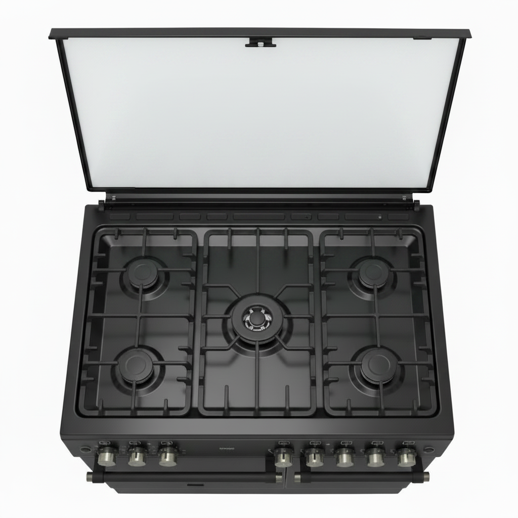 Mirage Gas Cooker Freestanding 1009 – 5 Burners | 90cm | Convection Fan | Thermostat | Black