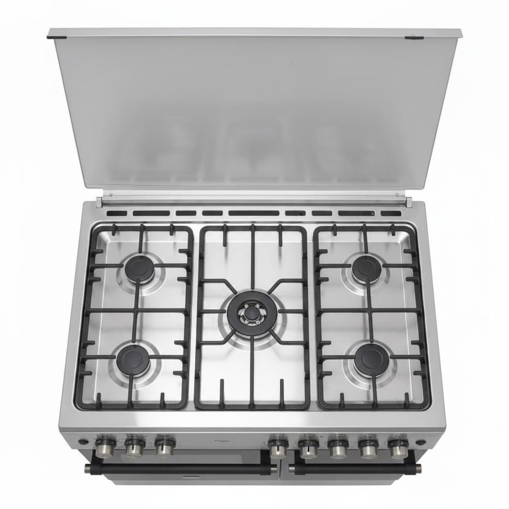 Mirage Gas Cooker Freestanding 1009 – 5 Burners | 90cm | Convection Fan | Thermostat | Stainless Steel