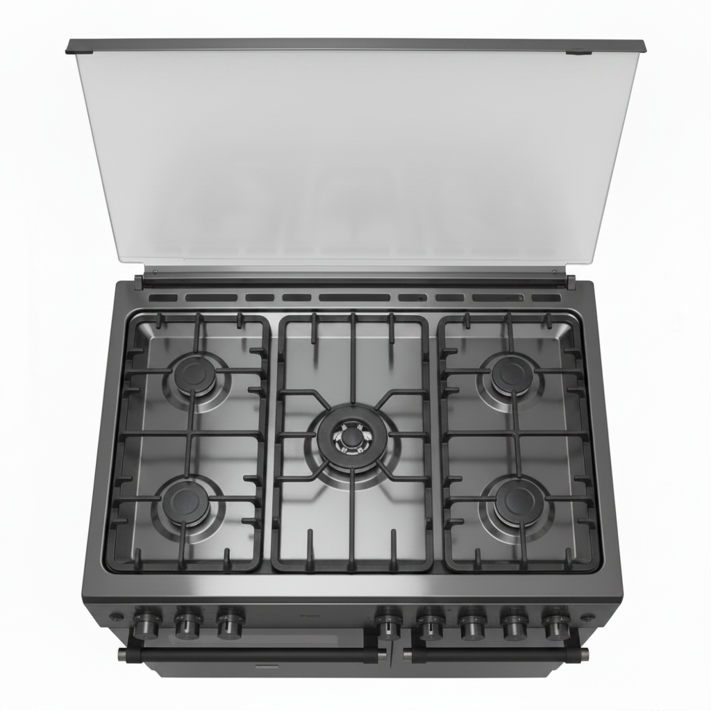 Mirage Gas Cooker Freestanding 1009 – 5 Burners | 90cm | Convection Fan | Thermostat | Grey