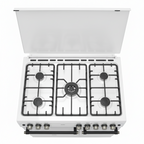 Mirage Gas Cooker Freestanding 1009 – 5 Burners | 90cm | Convection Fan | Thermostat | White