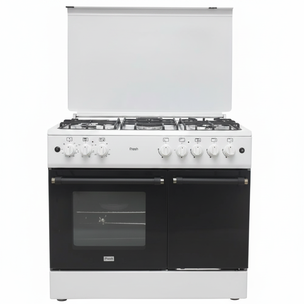 Mirage Gas Cooker Freestanding 1009 – 5 Burners | 90cm | Convection Fan | Thermostat | White