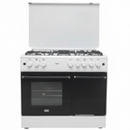 Mirage Gas Cooker Freestanding 1009 – 5 Burners | 90cm | Convection Fan | Thermostat | White