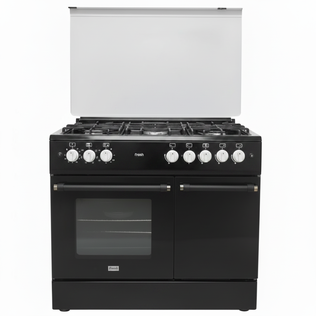 Mirage Gas Cooker Freestanding 1009 – 5 Burners | 90cm | Convection Fan | Thermostat | Black