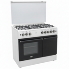 Mirage Gas Cooker Freestanding 1009 – 5 Burners | 90cm | Convection Fan | Thermostat | White