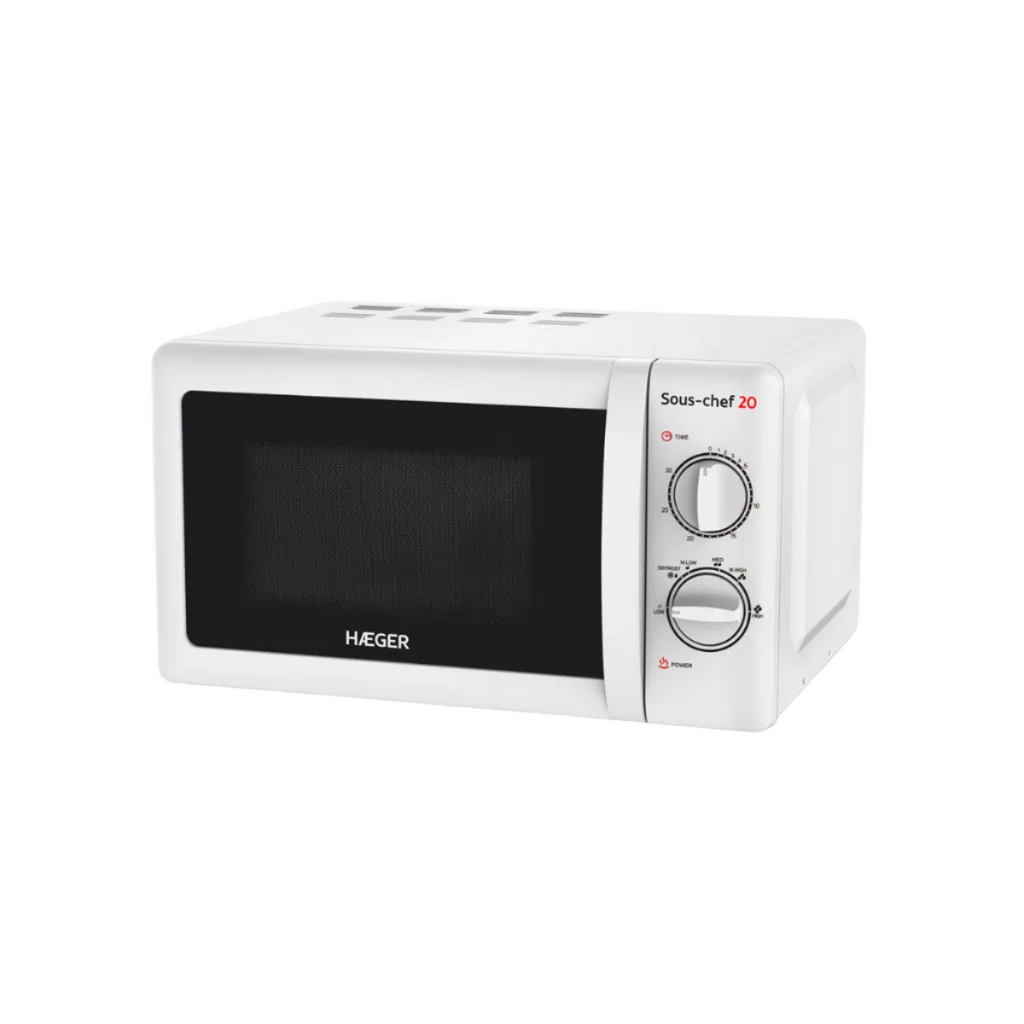 Haeger Microwave Oven 700W 20L  Sous-Chef 20 – White MW-70W.006A
