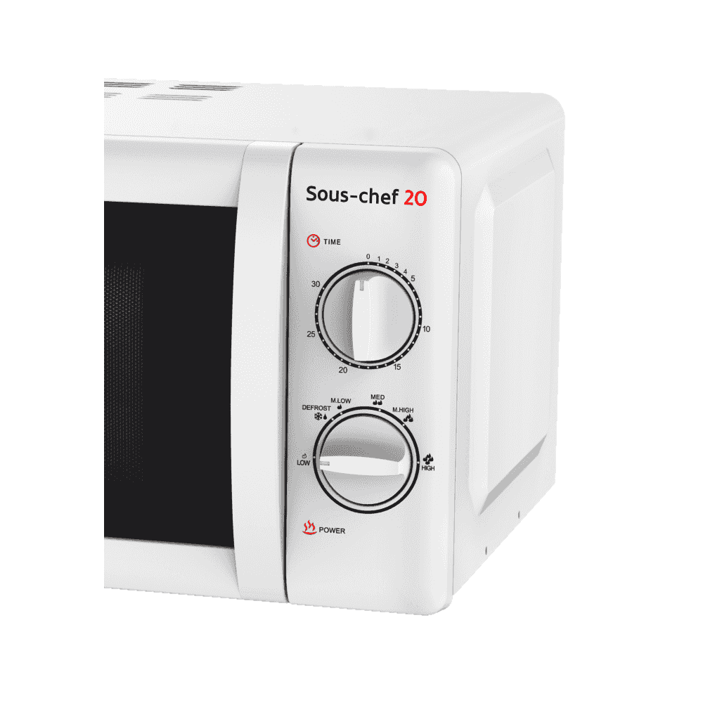 Haeger Microwave Oven 700W 20L  Sous-Chef 20 – White MW-70W.006A