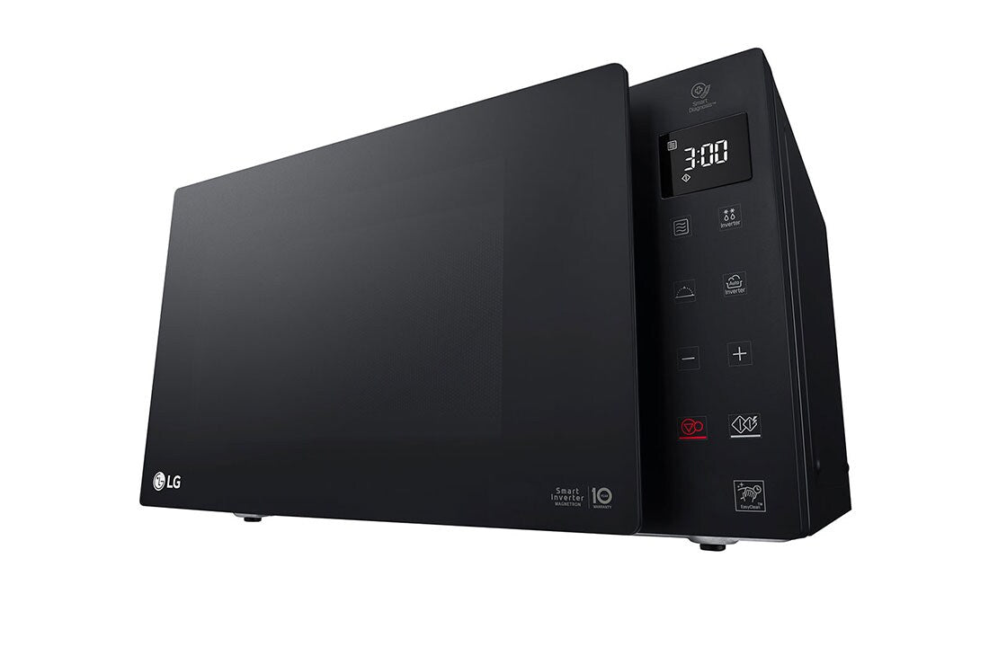 ميكروويف إل جي نيو شيف™ سمارت إنفرتر 25 لتر – أسود، MS2535GIS