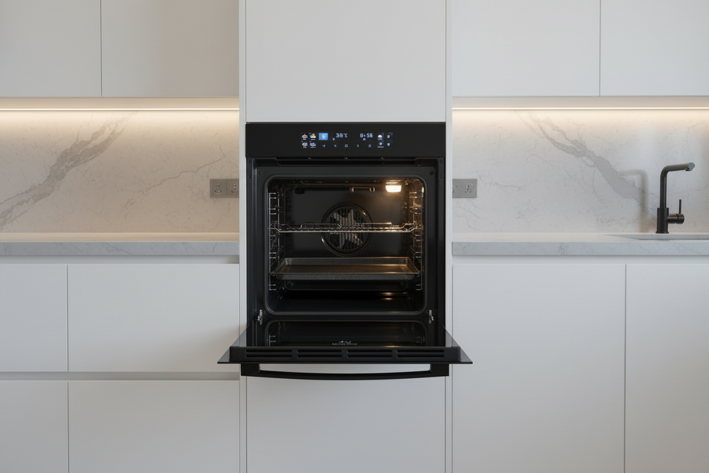 فرن كهربائي مدمج بالكامل كوين شيف 60 سم QCEO60-75D AFB | سعة 75 لترًا | قلاية هوائية | حراري | رقمي |