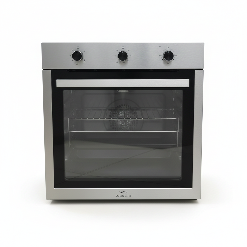 فرن غاز بلت إن كوين شيف QCGO60-75 S/S | سعة 75 لتر | مروحة توزيع حراري | ستانلس ستيل | 60 سم