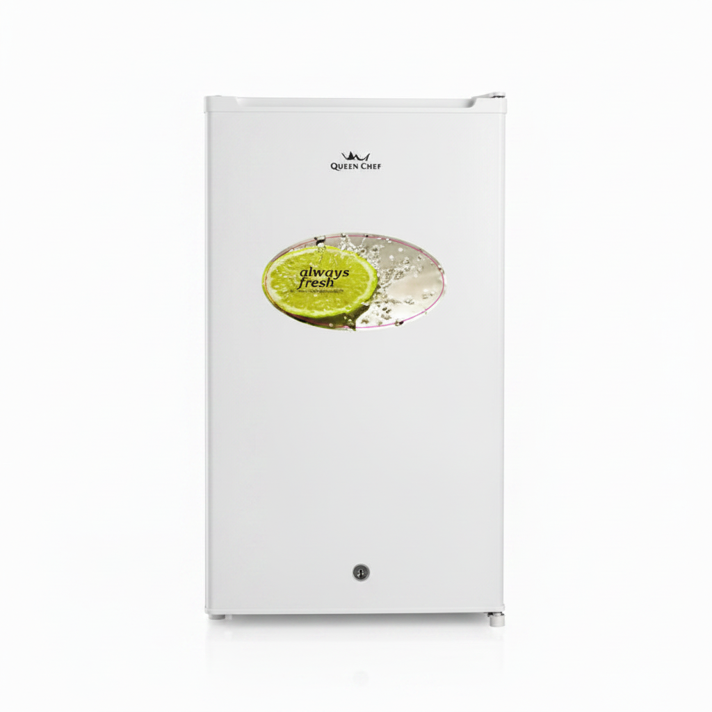 ثلاجة صغيرة كوين شيف، 100 لتر، BC100W، تذويب يدوي، A++، أبيض