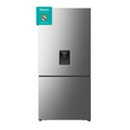 Hisense Refrigerator Bottom Freezer, 500 Liters Gross, Silver