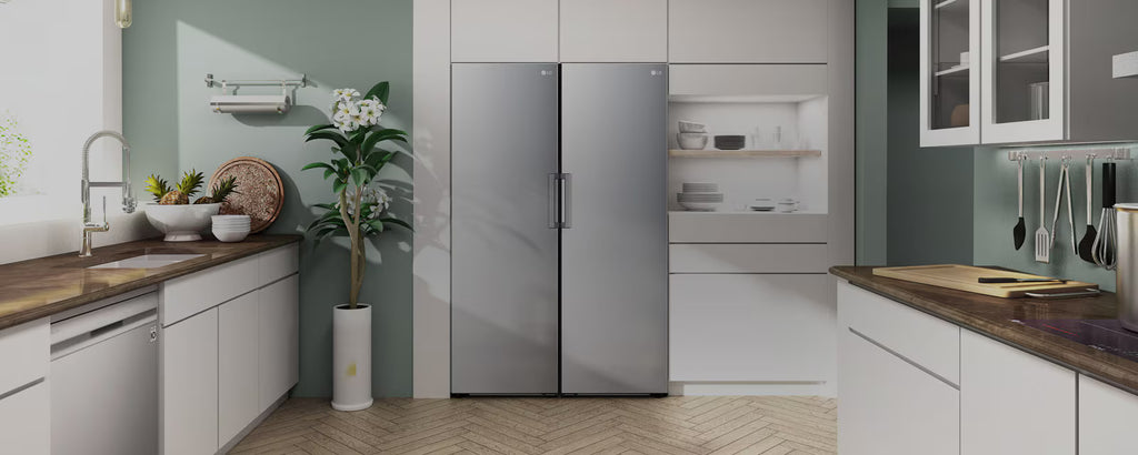 ثلاجة إل جي بباب واحد 384 لتر – | تبريد خطي (LinearCooling™) | ثينكيو واي فاي، GC-F511ELDM، فضي