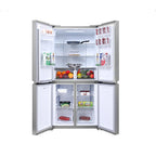 Samsung 4-Door Refrigerator 466L – Twin Cooling Plus, Water Dispenser, Silver, RF48A4010M9/LV
