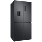 Samsung 4-Door Refrigerator 466L – Twin Cooling Plus, Water Dispenser, Gentle Black Matt, RF48A4010B4/LV