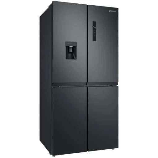 Samsung 4-Door Refrigerator 466L – Twin Cooling Plus, Water Dispenser, Gentle Black Matt, RF48A4010B4/LV