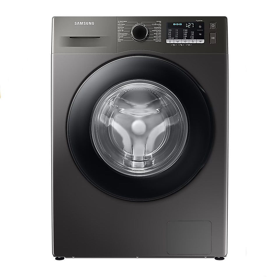 غسالة سامسونج تحميل أمامي، 8 كجم، 1400 دورة في الدقيقة، WW80TA046AX، جرافيت