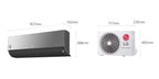 مكيف ال جي ARTCOOL، 12000 وحدة حرارية بريطانية، تحكم بالتروس، عاكس مزدوج DUAL Inverter™، مؤين بلازما Plasmaster™ Ionizer+، واي فاي، S4-W12JARPD أسود