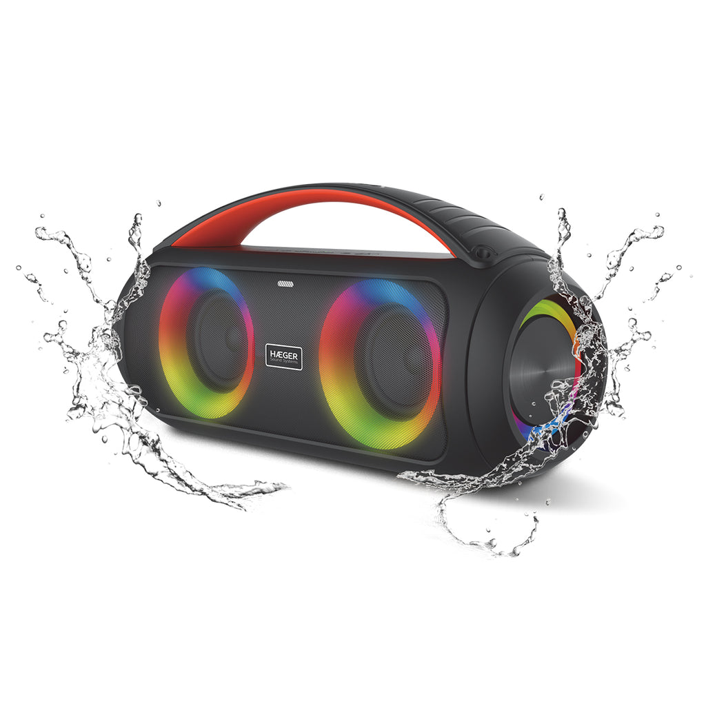 HAEGER Bluetooth Portable Speaker – 40W, 29H Battery, IPX5, SP-40W.002A