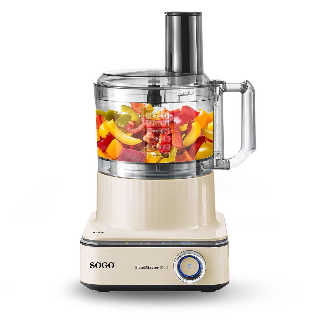 Sogo Food Processor – LED Display, 6 Speeds, Ice Crush & Pulse | BAT-SS-14575