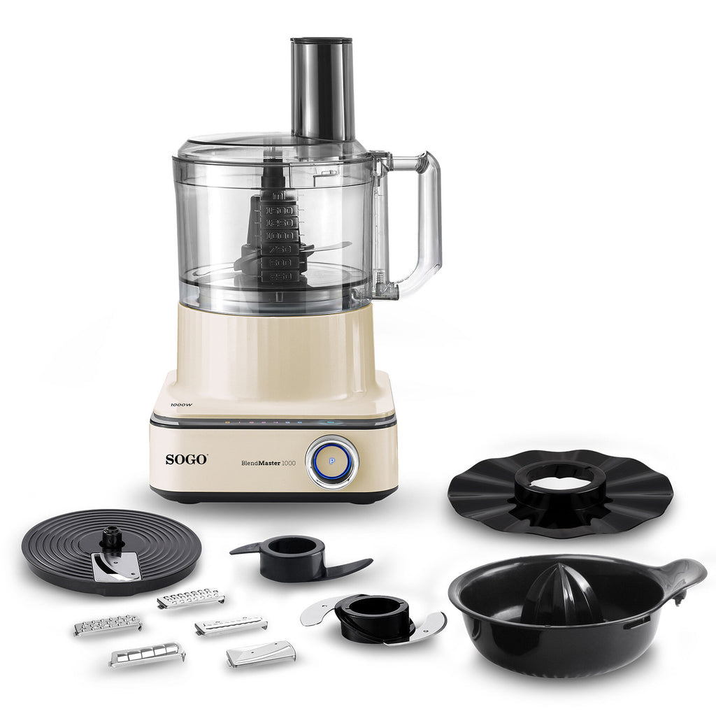 Sogo Food Processor – LED Display, 6 Speeds, Ice Crush & Pulse | BAT-SS-14575
