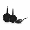 SOGO 3-Piece Frying Pan Set 18cm + 22cm + 26cm | Forged Aluminum | Non-Stick | Induction Ready