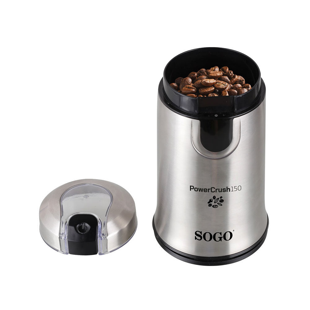 SOGO Electric Coffee & Spice Grinder PowerCrush150  – 150W, 50g, Stainless Steel – MOL-SS-5234