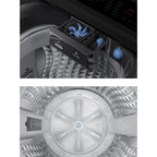 Samsung AI Top-Load Washing Machine 15kg – Bespoke EcoBubble, AI Wash, BubbleStorm, SmartThings, Black Caviar | WA80F15S5CRQ